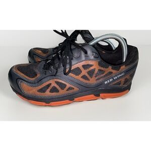 Red Wing Men's Safety Toe Work Shoe Size 11D Black Orange 6338